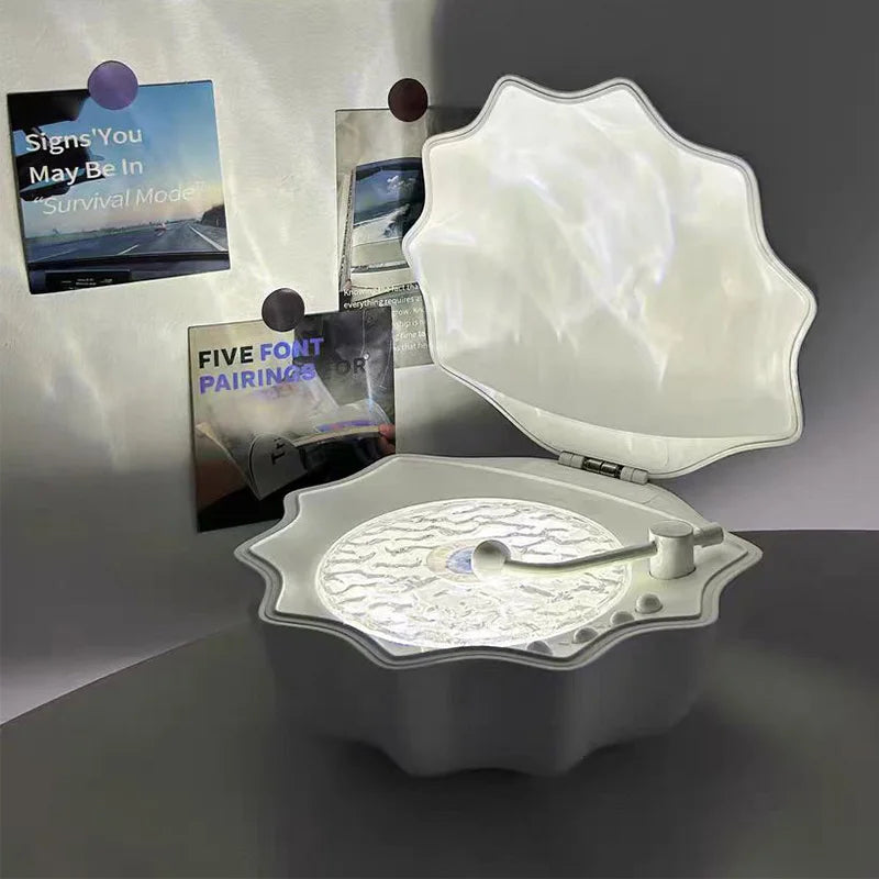 Coastal Night Light Speaker | Shell Design With Ocean Ambience