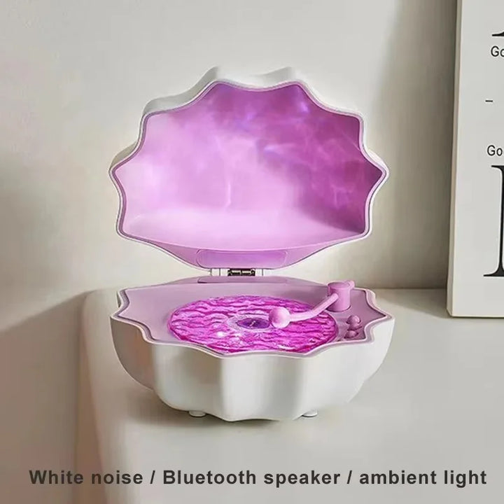 Coastal Night Light Speaker | Shell Design With Ocean Ambience